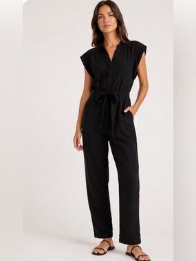 Isabel Marant Black Tie-Waist Jumpsuit